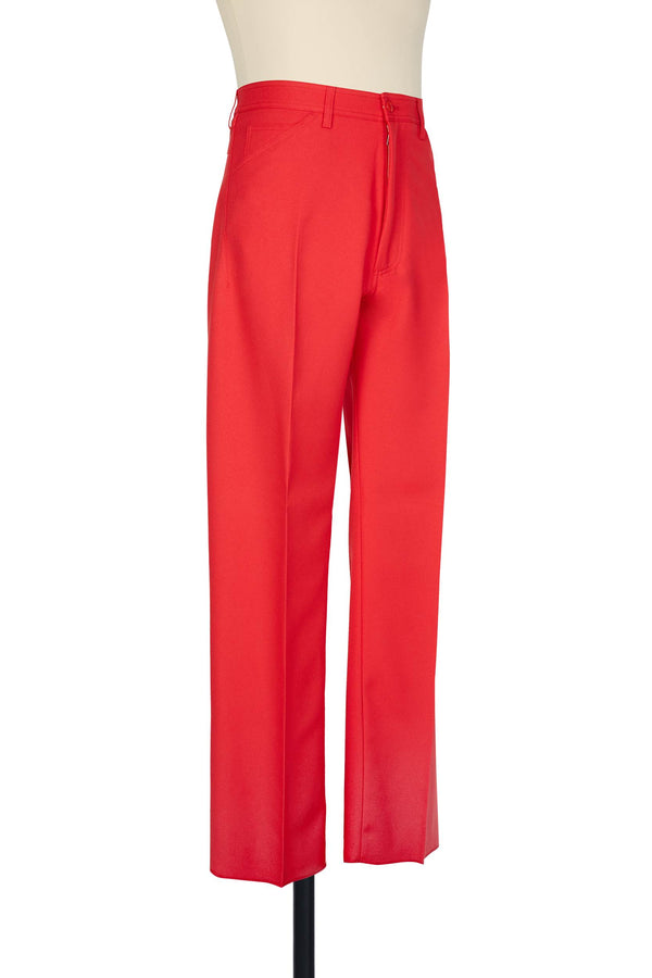 Random Identities High-Rise 5-Pocket Trousers - Red