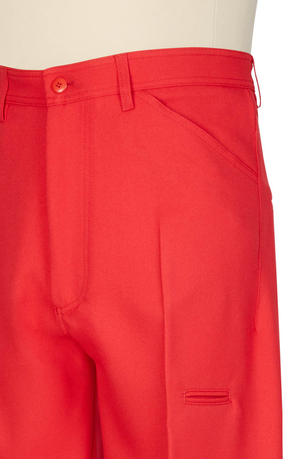 Random Identities High-Rise 5-Pocket Trousers - Red