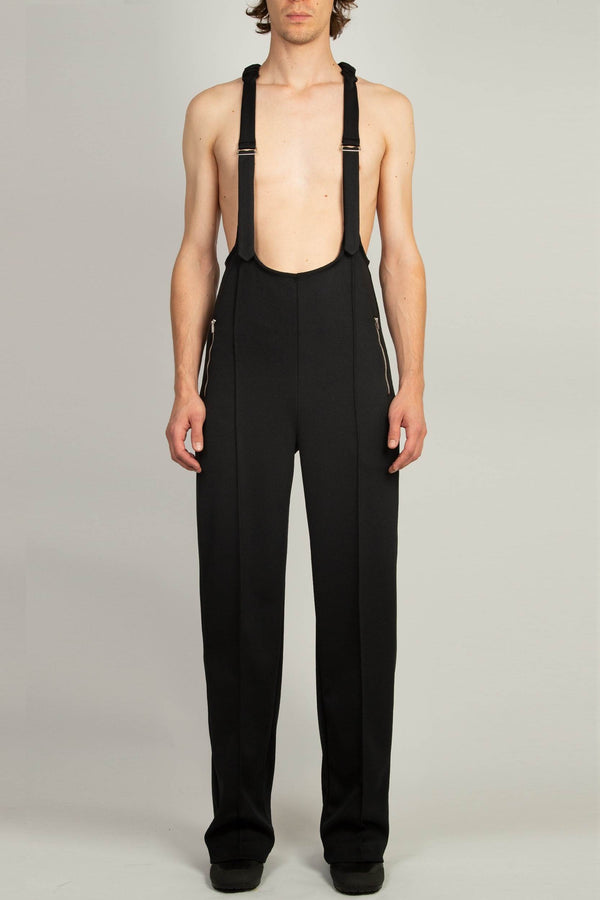 random identities Jersey Salopette - Black