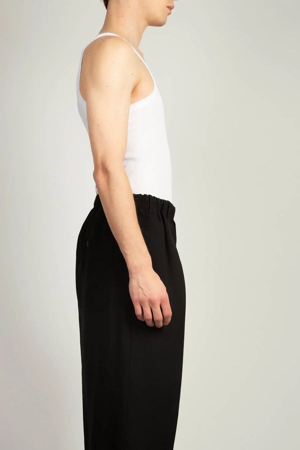 Random Identities Logo Rib Tank Top - White