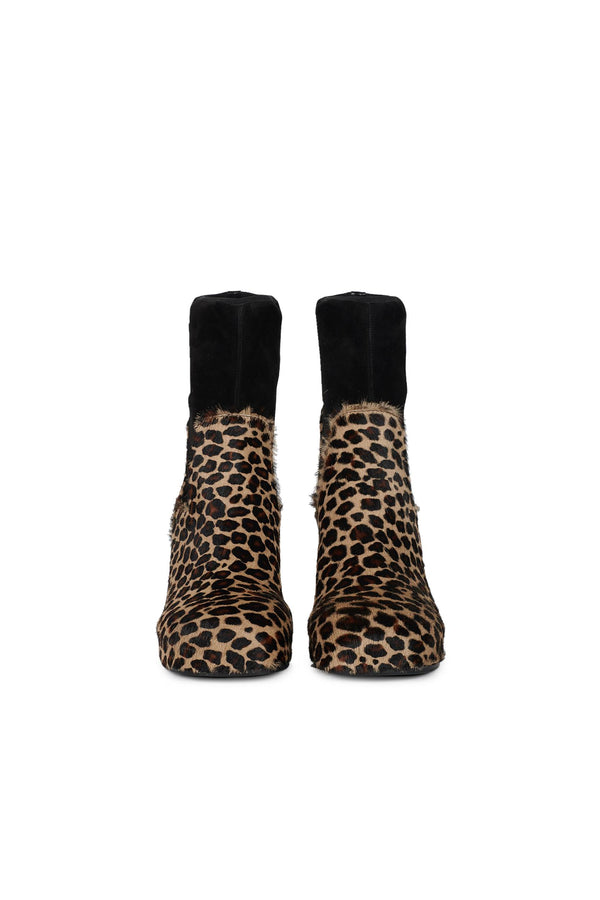 Random Identities Platform Boots - Black Leopard