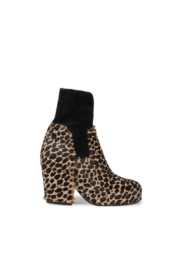 random identities Platform Boots - Black Leopard