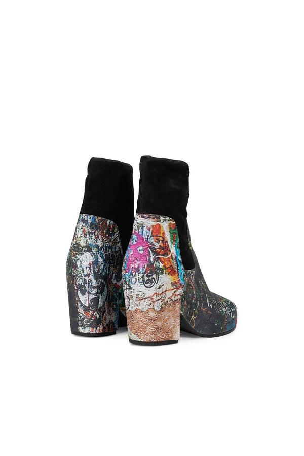 Random Identities Platform Boots - Graffiti