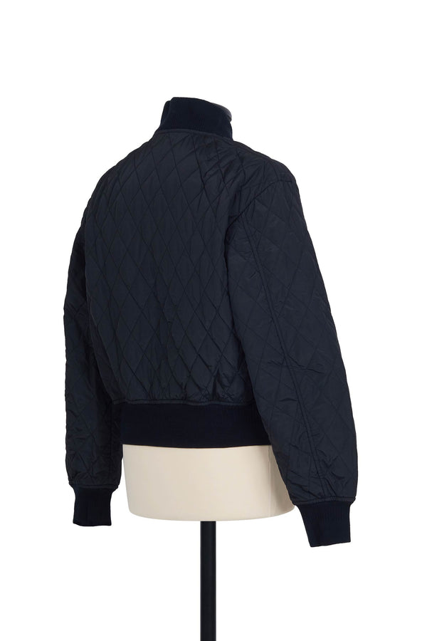 Random Identities Quilted Bomber - Black