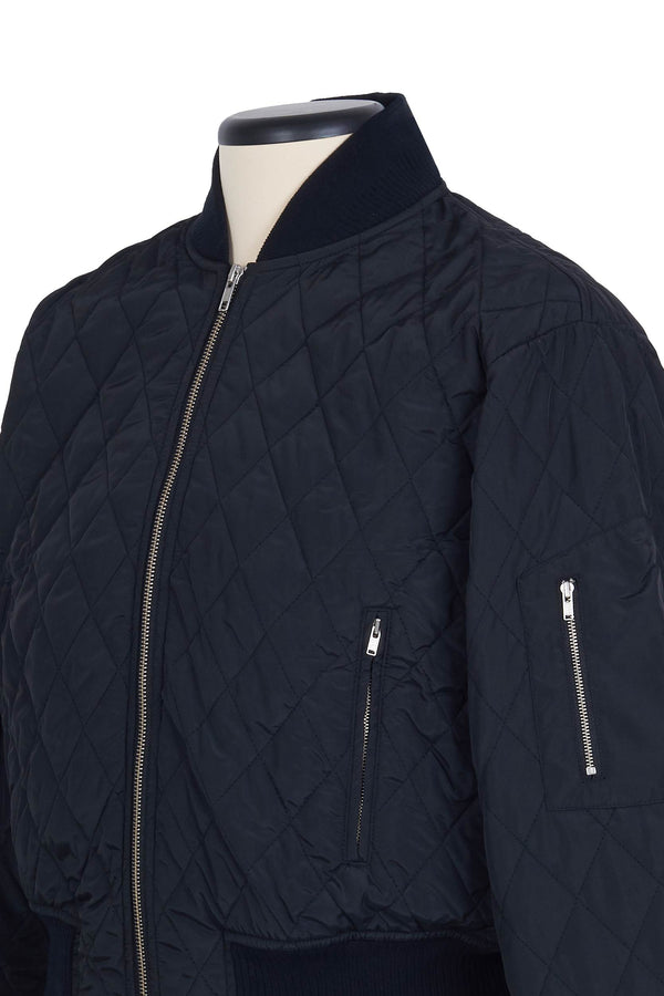 Random Identities Quilted Bomber - Black