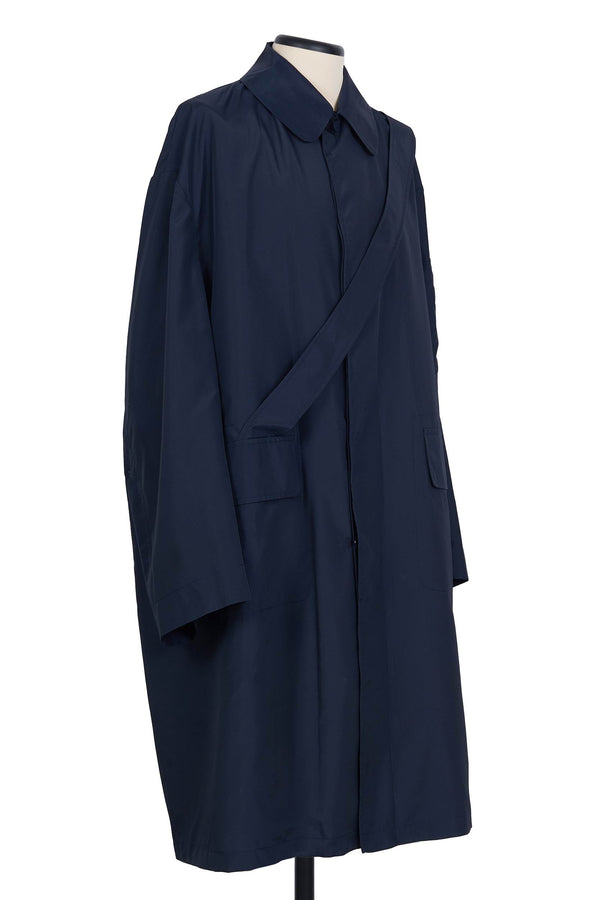 Random Identities Raincoat With Strap - Navy