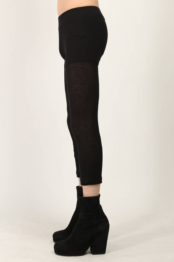 Random Identities Rib Leggings - Black