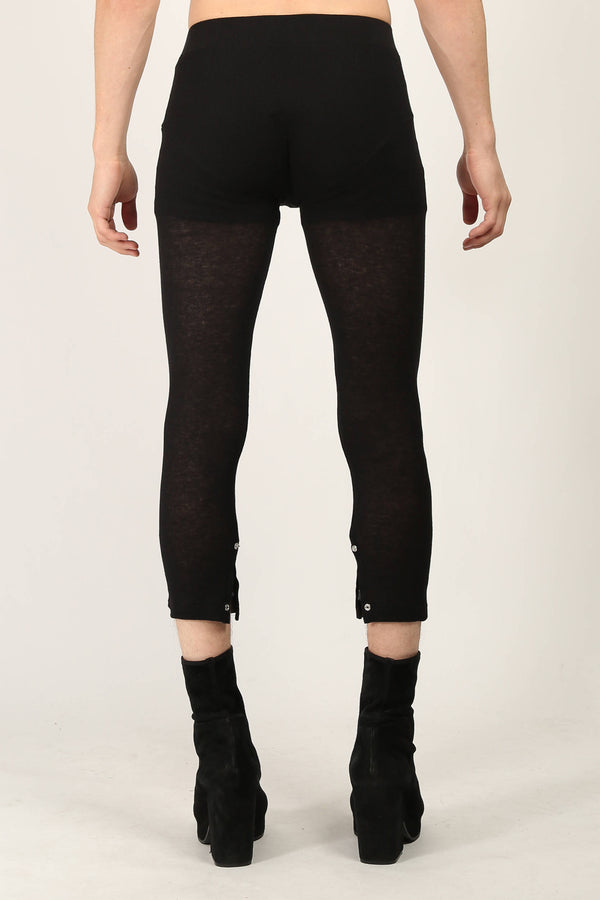 Random Identities Rib Leggings - Black