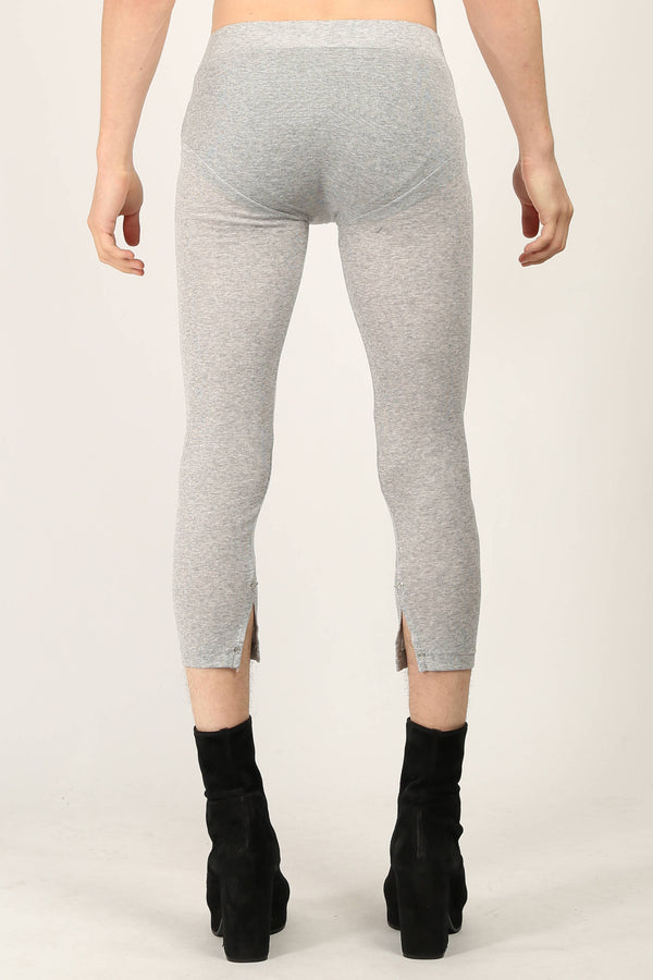 Random Identities Rib Leggings - Light Grey