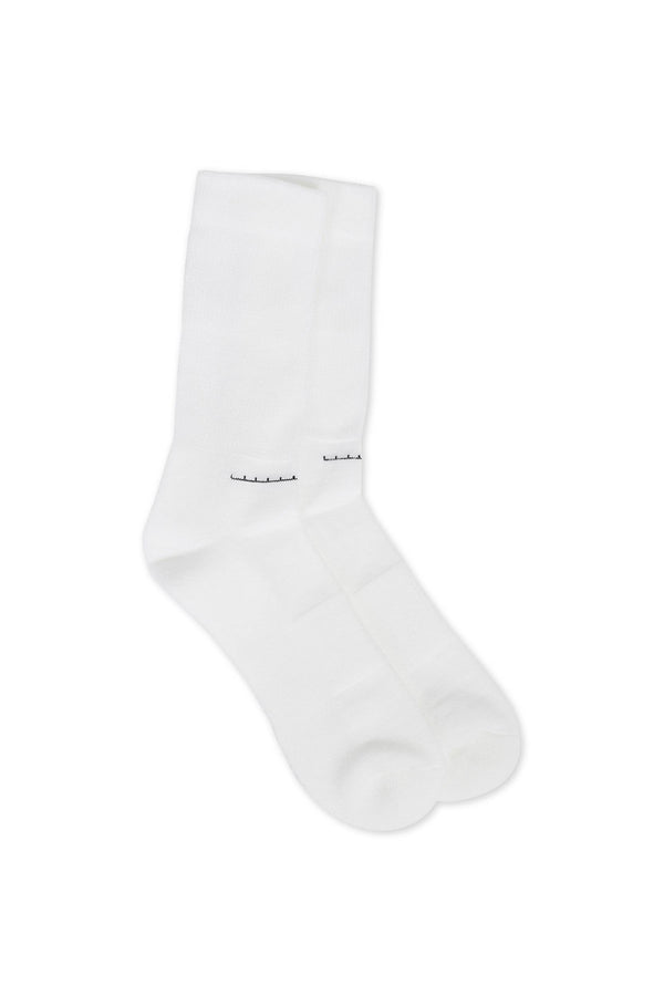 random identities Ris Cases Logo Sock - White