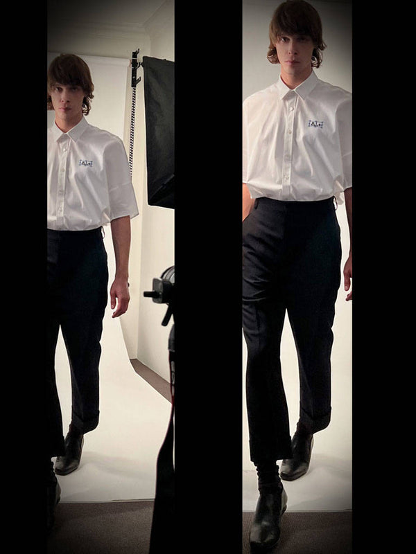 Random Identities Short Sleeve Shirt/Dress - White