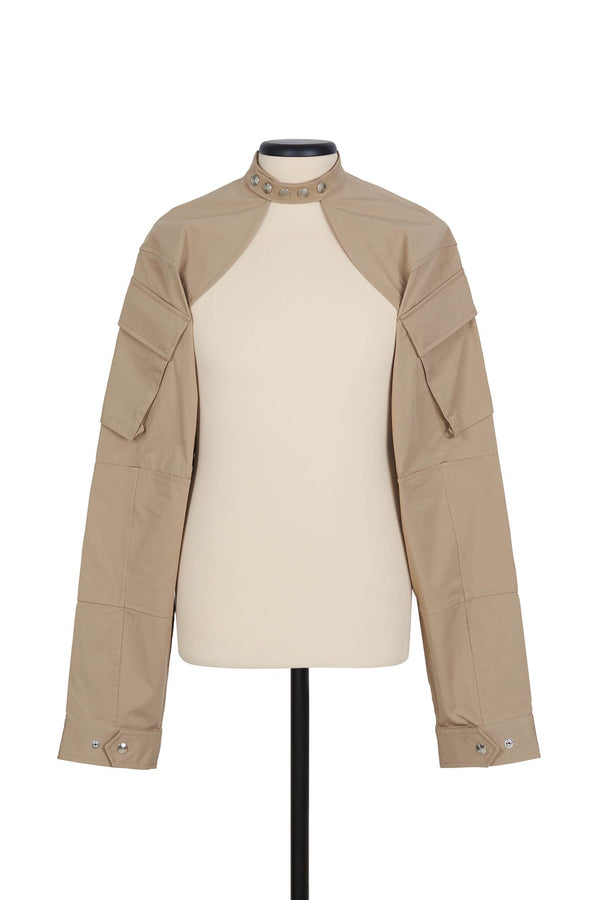 random identities Shrug Jacket - Beige