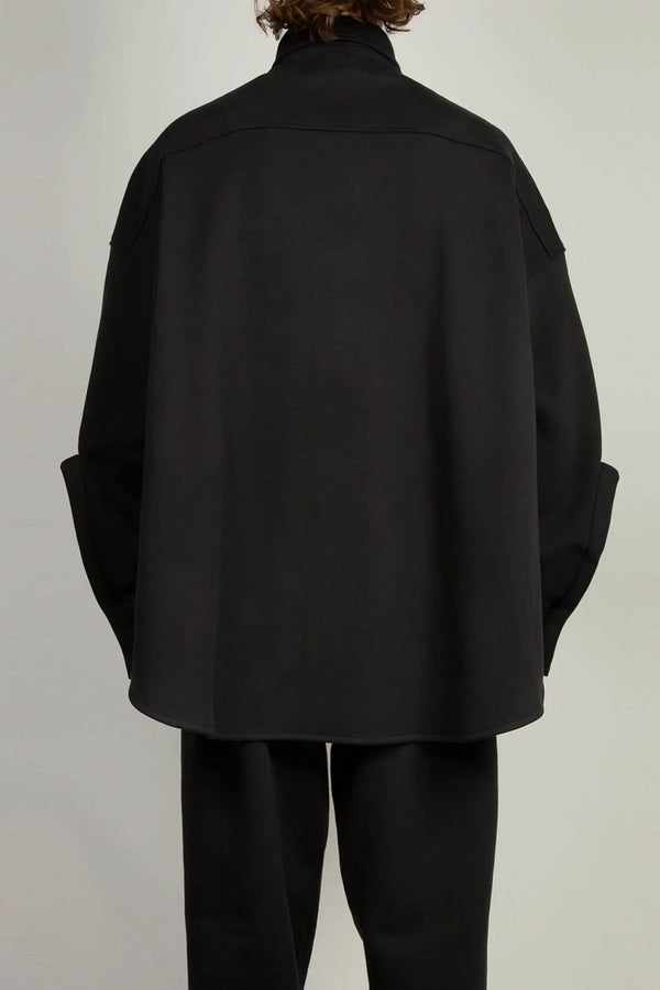 Random Identities Sweatshirt Over Shirt - Black