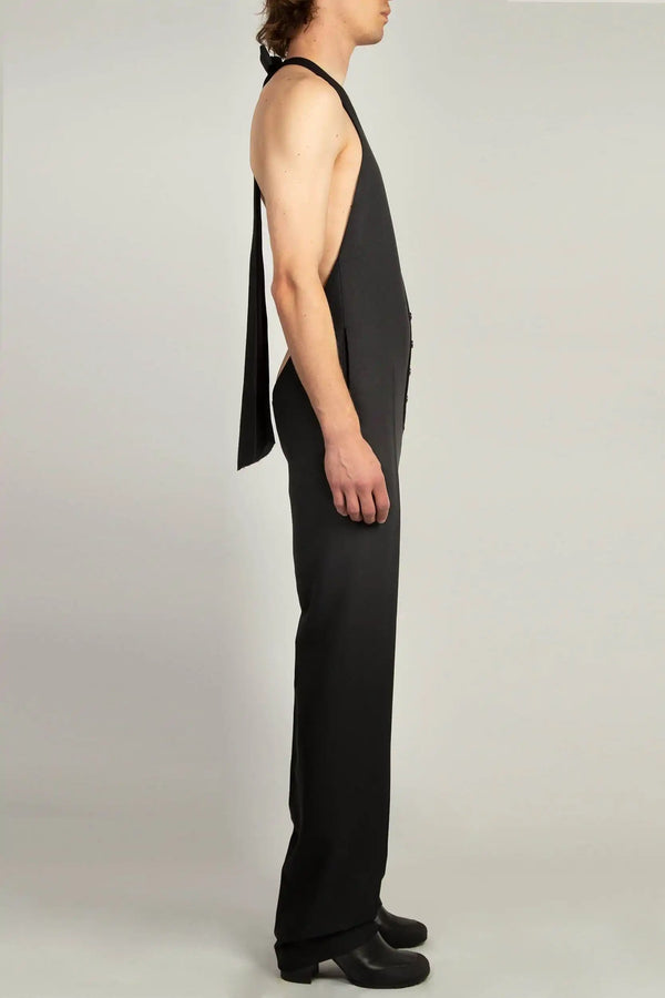 Random Identities Tailored Jumpsuit - Black