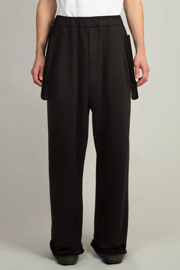 random identities Wide Sweatpant - Black