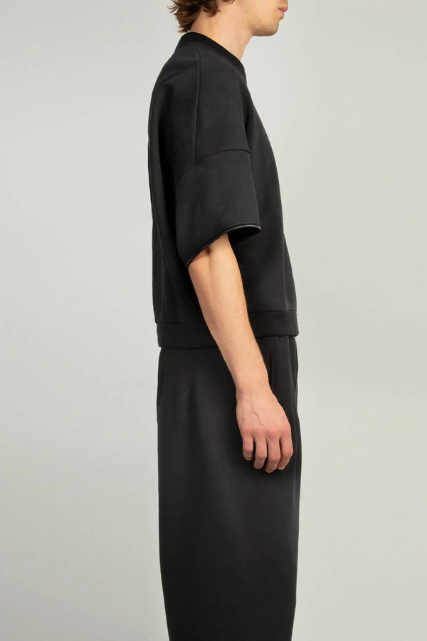 Random Identities Sweatshirt With Emphasised Back - Black