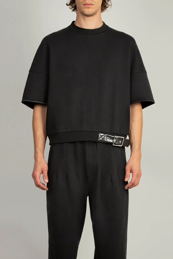 random identities Sweatshirt With Emphasised Back - Black