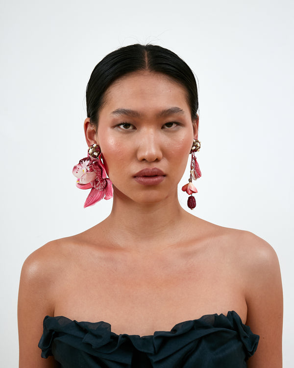 Ranjana Khan Asymmetrical Pink Orchid