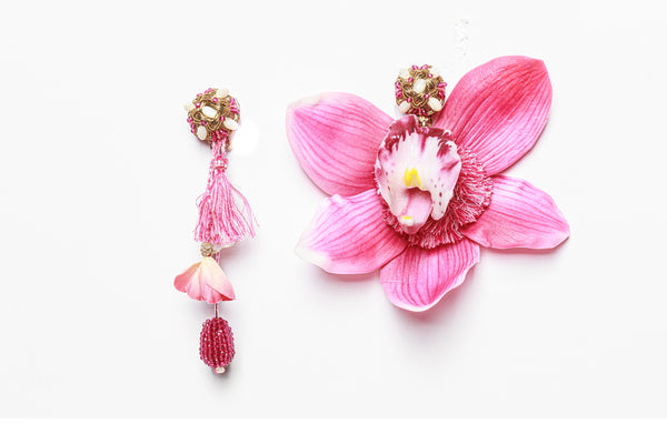 ranjana khan Asymmetrical Pink Orchid