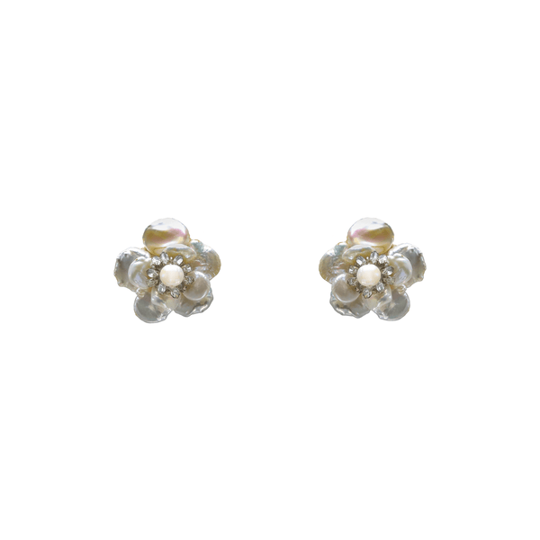 ranjana khan Avery Pearl Petal Earring
