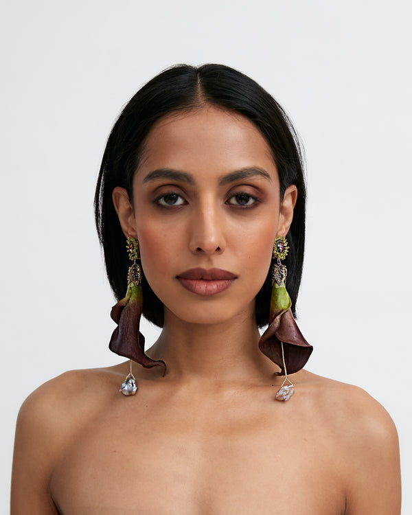 Ranjana Khan Calla Burgundy