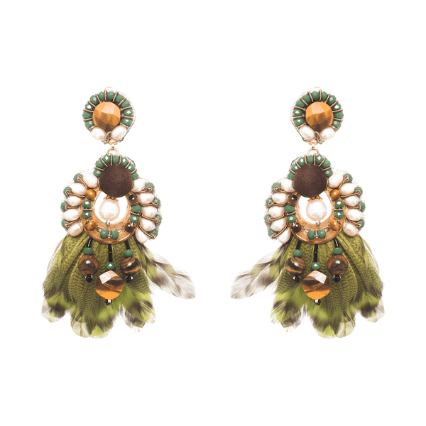 Ranjana Khan Fiera Tigers Eye Earring