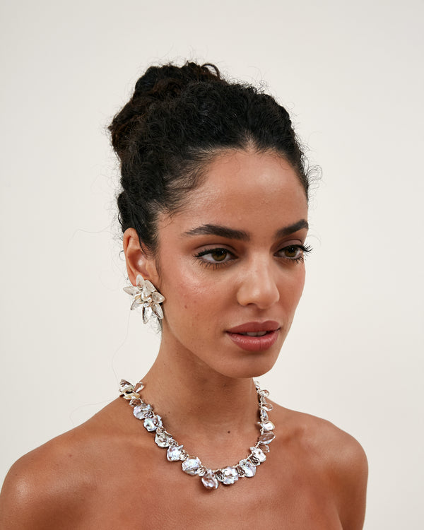 Ranjana Khan Iceberg Quartz Studs