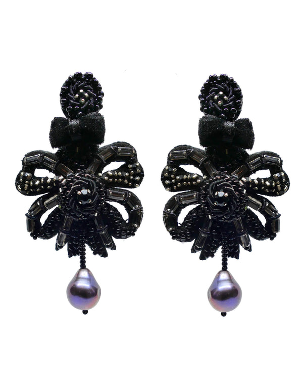 ranjana khan Kennedy Beaded Bow Earring