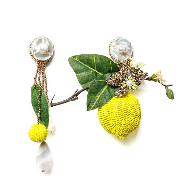 ranjana khan Limon Asymmetrical Earrings