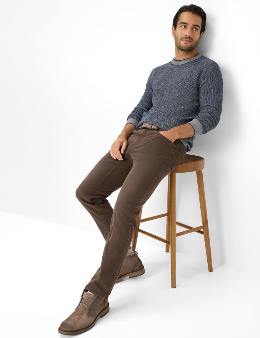 Raphaela By Brax Men's Fashion Jeans Style COOPER Dark Brown Regular Fit