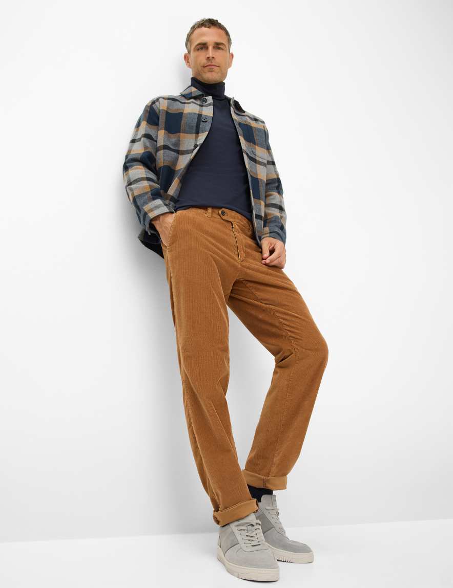 Raphaela By Brax Men's Fashion Pants | Chinos Style JIM Brown Regular Fit