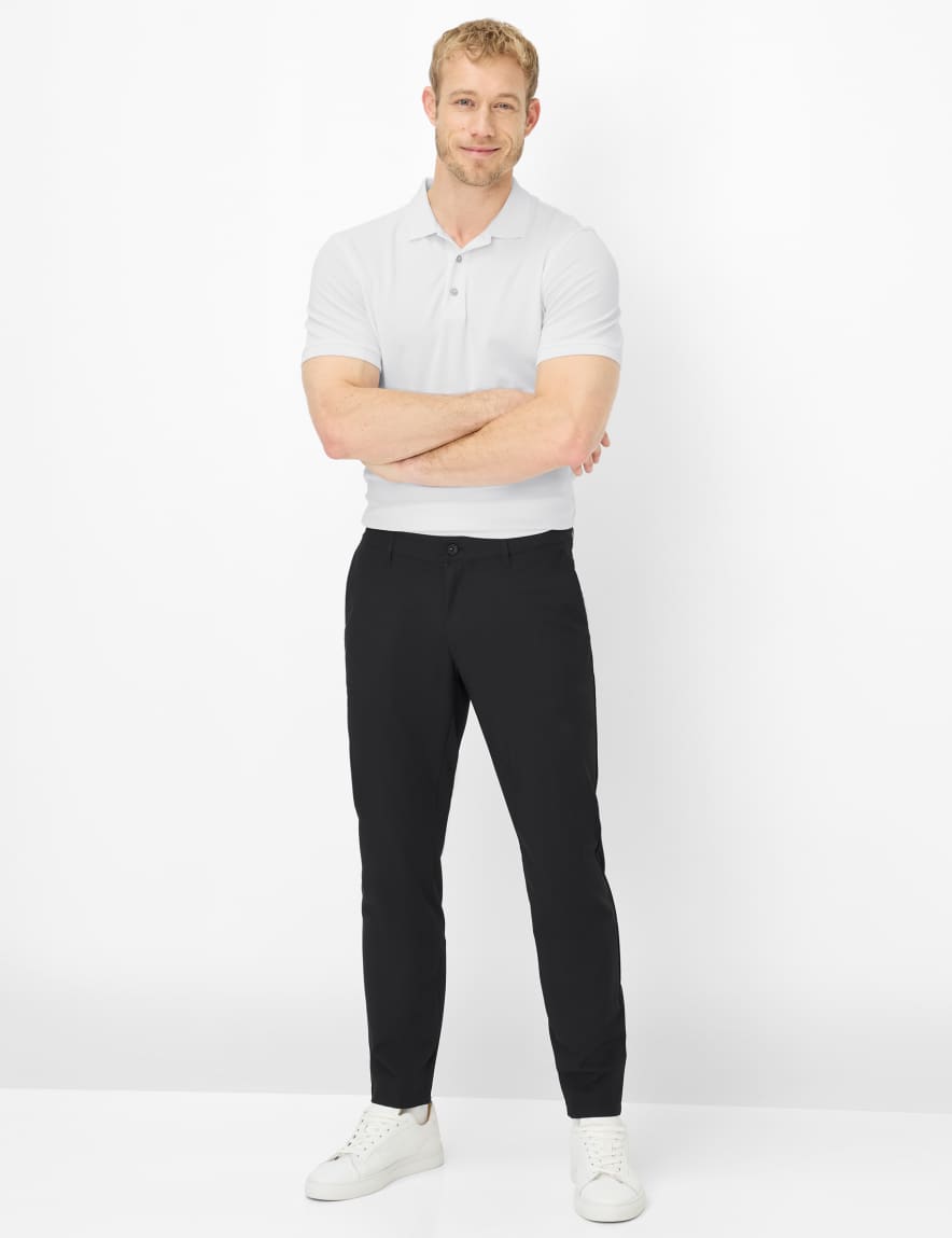 Raphaela By Brax Men's Fashion Pants | Chinos Style PHIL Black Tapered Fit