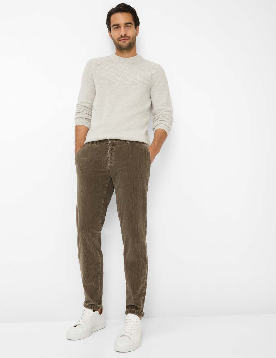 Raphaela By Brax Men's Fashion Pants | Chinos Style PHIL Brown Tapered Fit