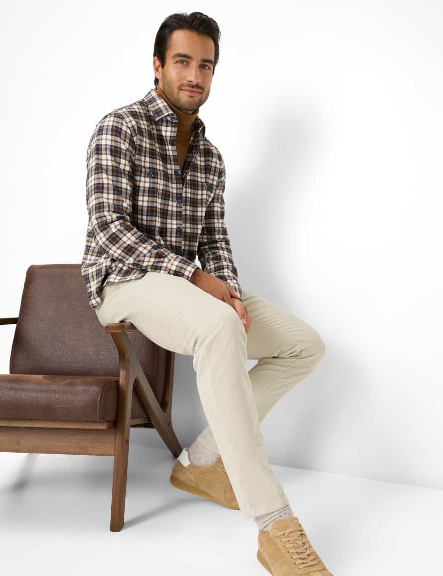 Raphaela By Brax Men's Fashion Pants | Chinos Style SILVIO Beige Slim Fit