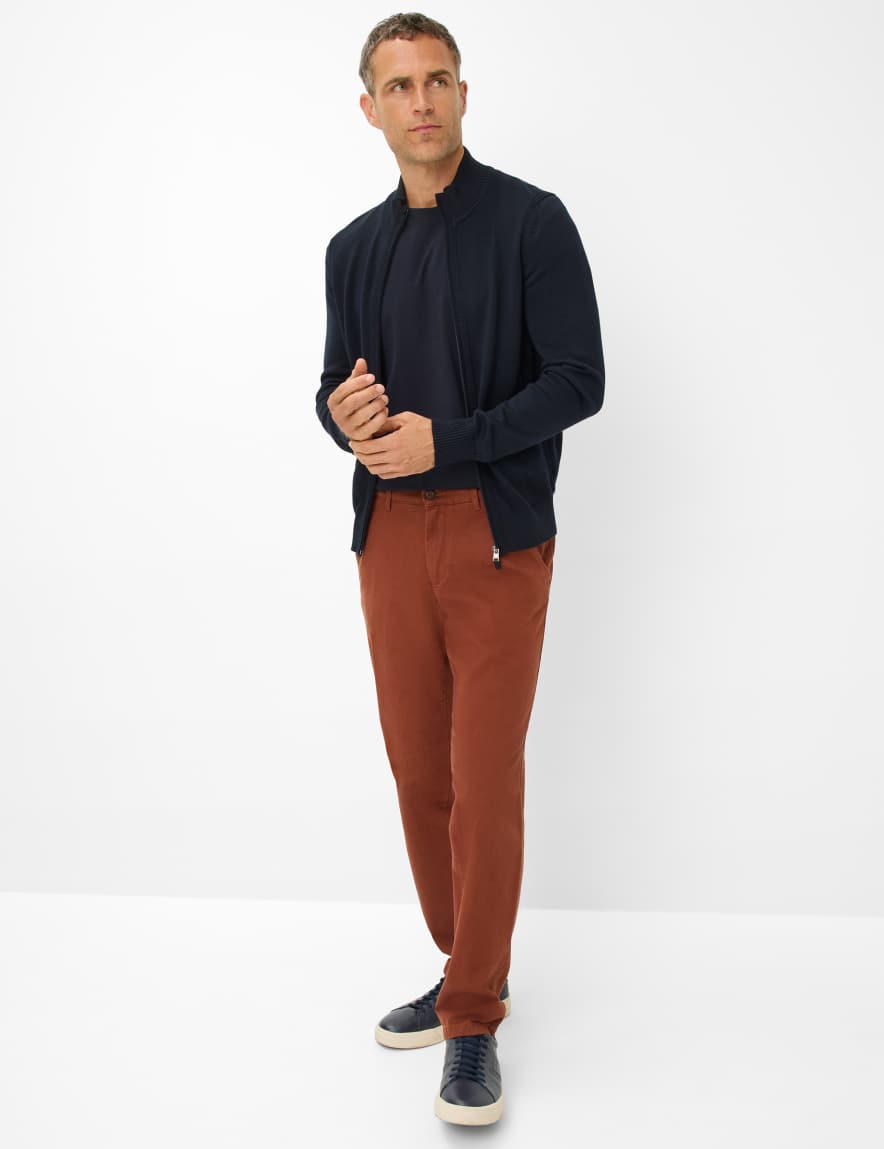 Raphaela By Brax Men's Fashion Pants | Chinos Style THILO Brown Regular Fit