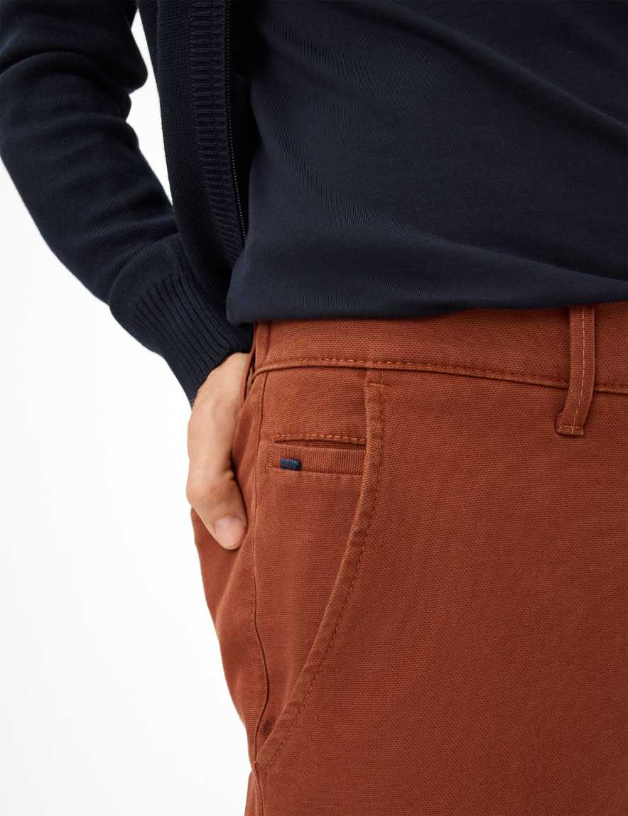 Raphaela By Brax Men's Fashion Pants | Chinos Style THILO Brown Regular Fit