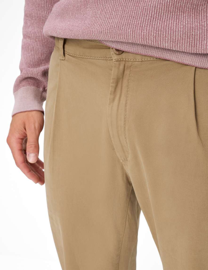 Raphaela By Brax Men's Fashion Pants | Chinos Style TINO Beige Tapered Fit