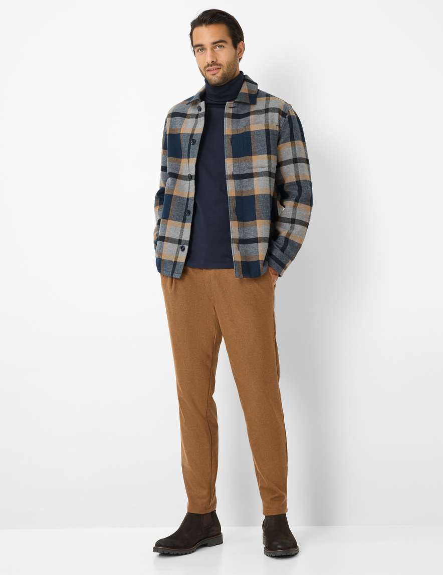 Raphaela By Brax Men's Fashion Pants | Chinos Style TINO Brown Tapered Fit