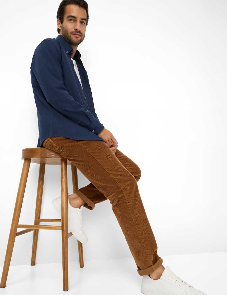 Raphaela By Brax Men's Fashion Pants Style CADIZ Brown Straight Fit