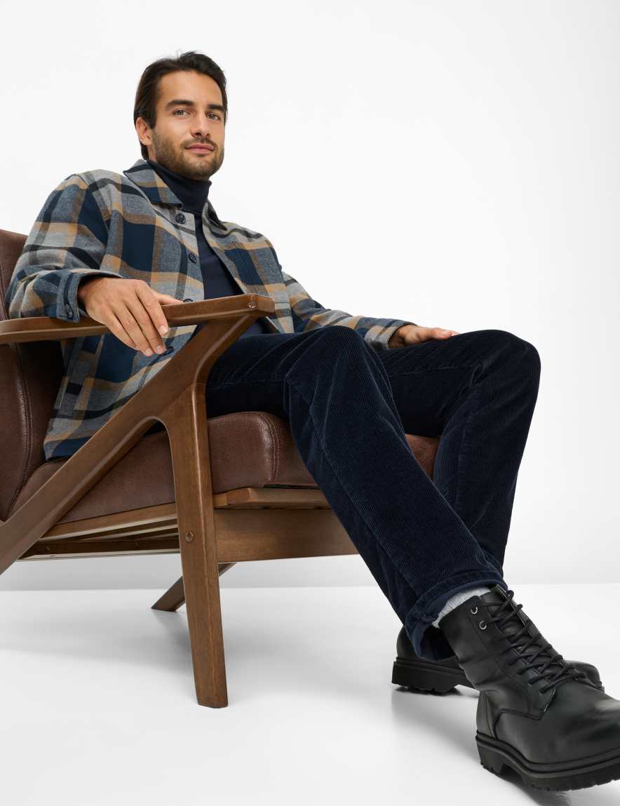 Raphaela By Brax Men's Fashion Pants Style CADIZ Dark Blue Straight Fit