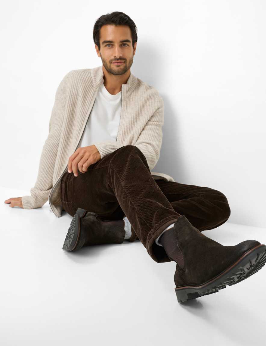 Raphaela By Brax Men's Fashion Pants Style CADIZ Dark Brown Straight Fit