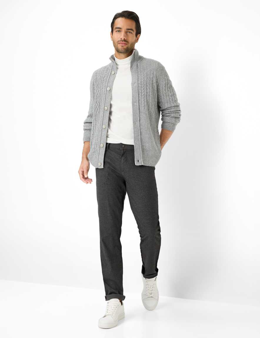 Raphaela By Brax Men's Fashion Pants Style CADIZ Dark Gray Straight Fit