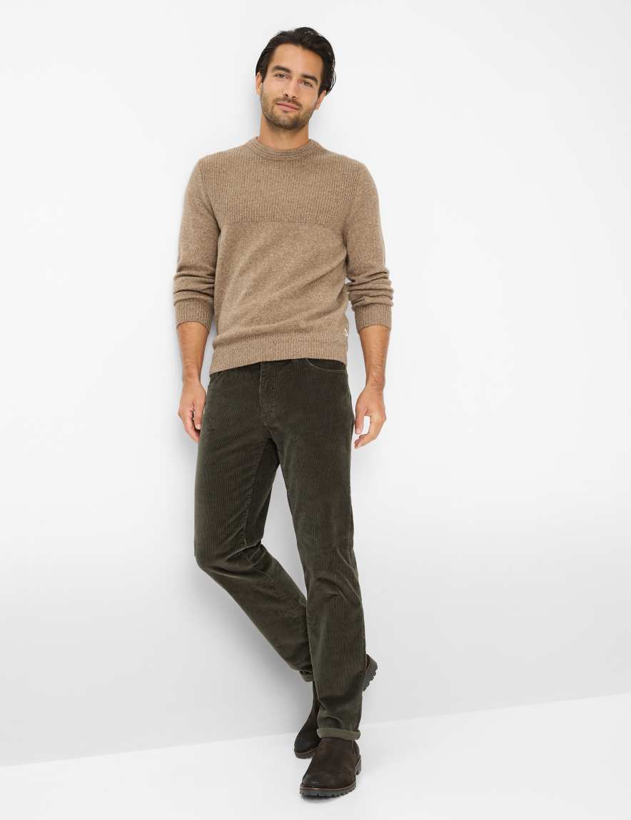 Raphaela By Brax Men's Fashion Pants Style CADIZ Green - Olive Straight Fit