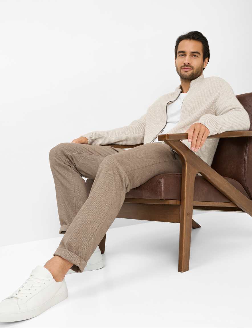 Raphaela By Brax Men's Fashion Pants Style CADIZ Light Brown Straight Fit