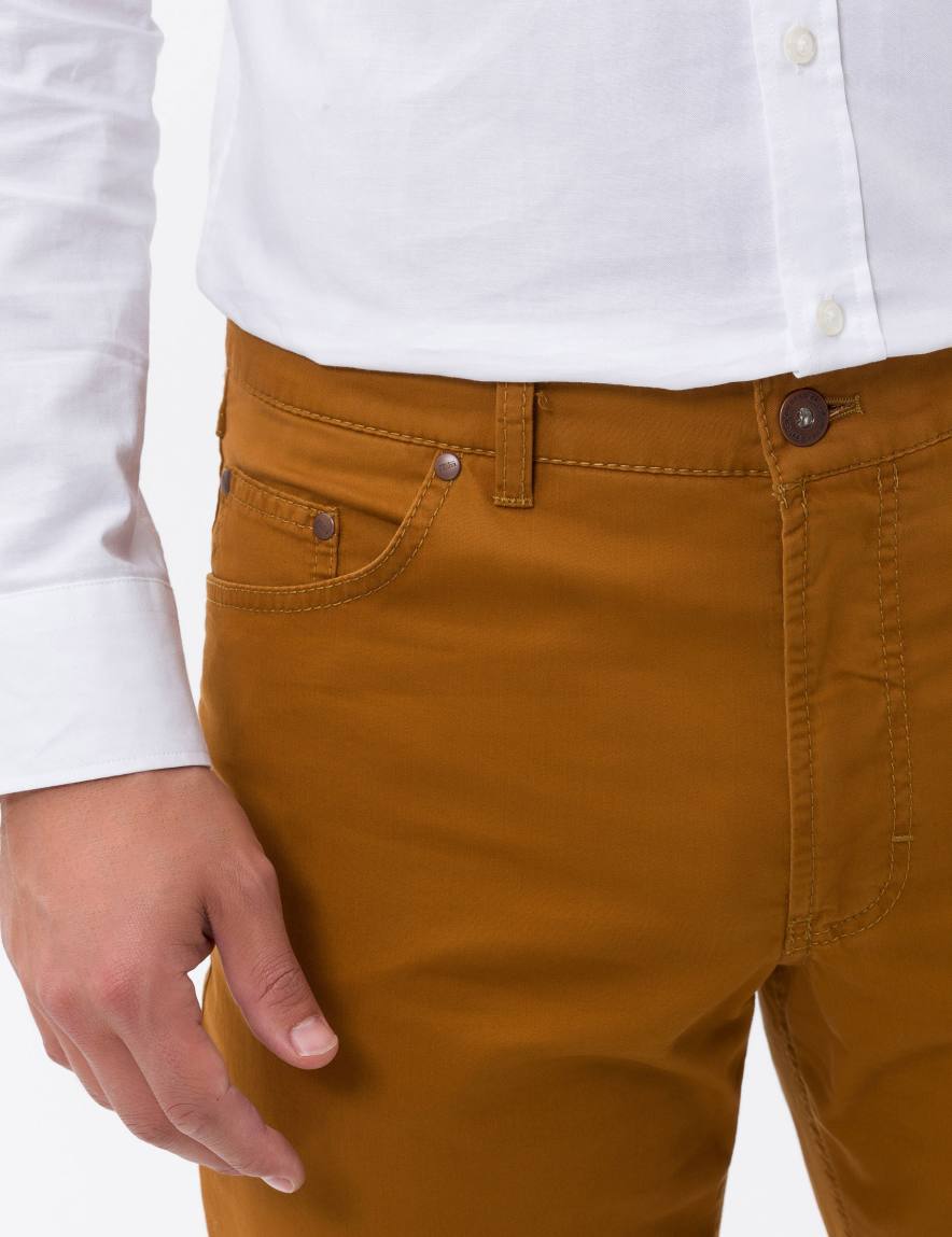 Raphaela By Brax Men's Fashion Pants Style CARLOS Dark Orange Regular Fit