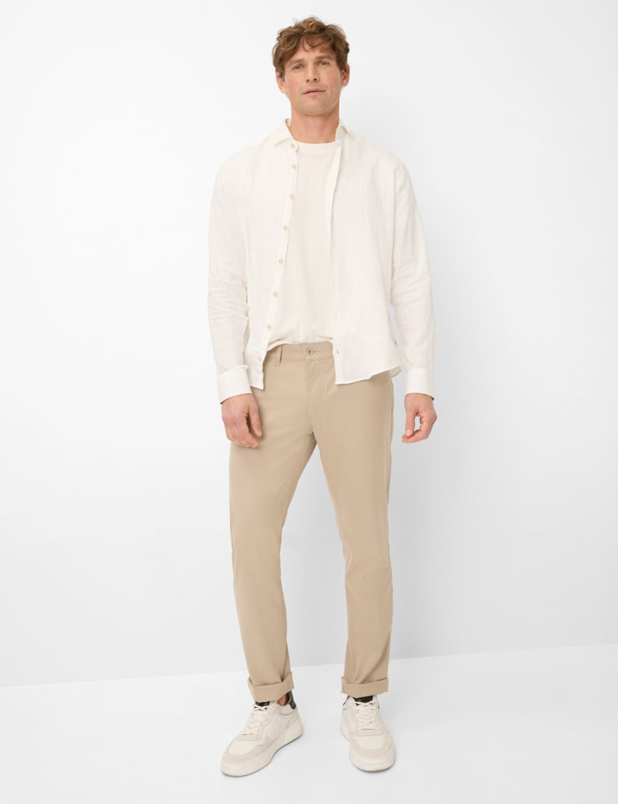 Raphaela By Brax Men's Fashion Pants Style CHUCK Beige Modern Fit ➜ At Brax