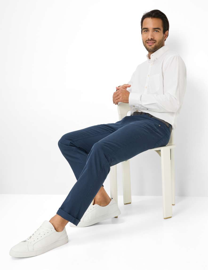 Raphaela By Brax Men's Fashion Pants Style CHUCK Blue Modern Fit ➜ At Brax
