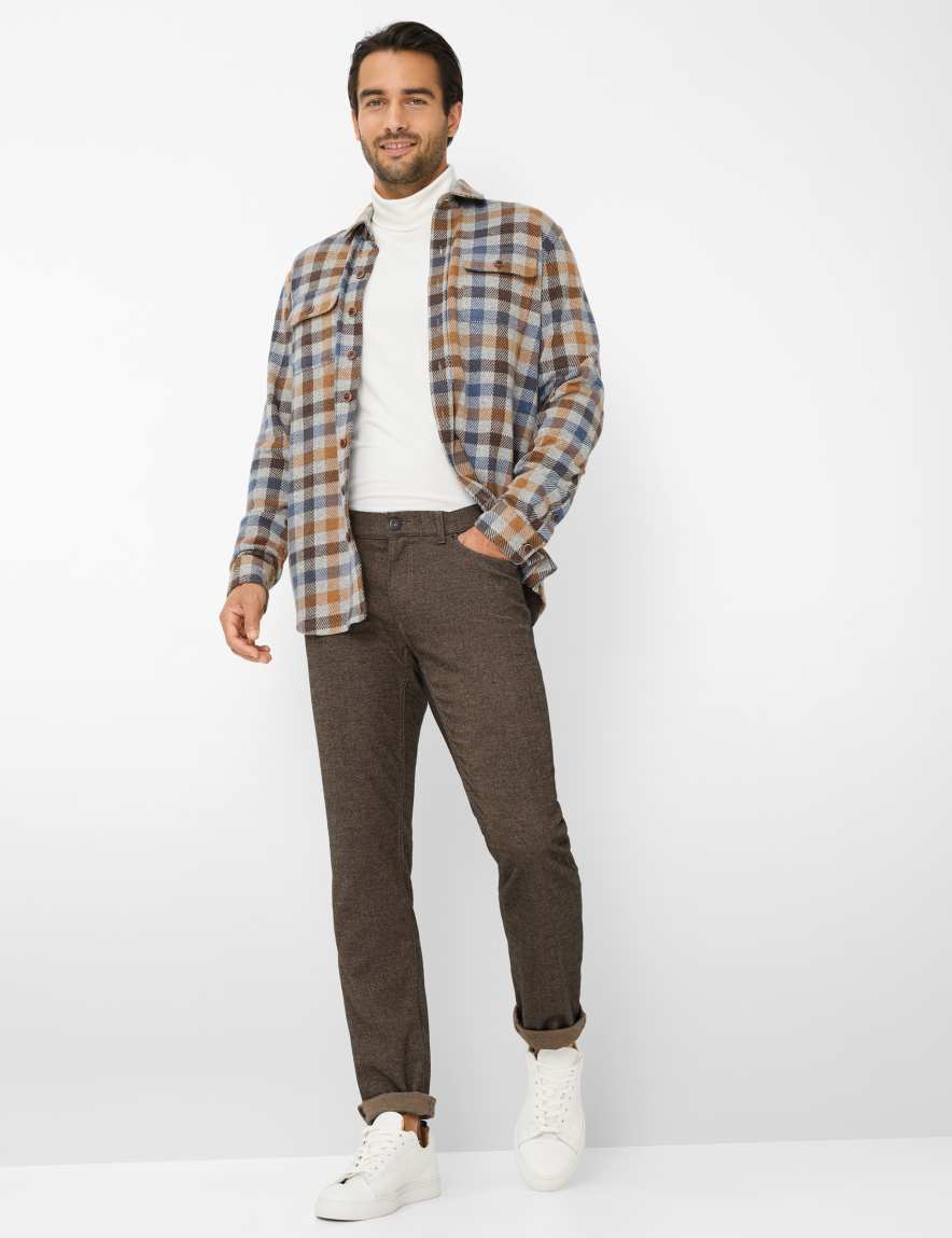 Raphaela By Brax Men's Fashion Pants Style CHUCK Brown Modern Fit ➜ At Brax