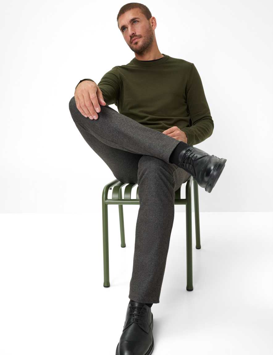 Raphaela By Brax Men's Fashion Pants Style CHUCK Dark Brown Modern Fit