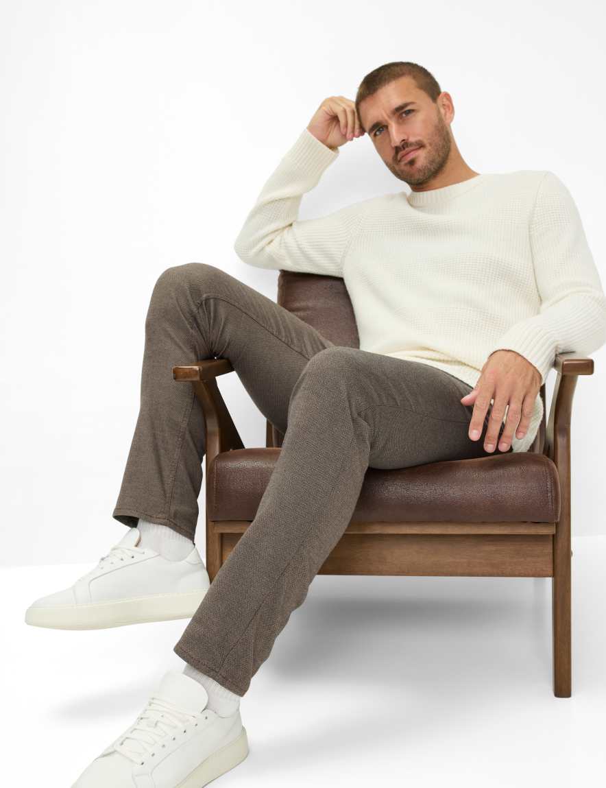 Raphaela By Brax Men's Fashion Pants Style COOPER Brown Regular Fit